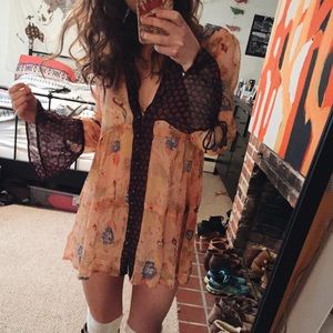 Free people patterned tunic/ dress